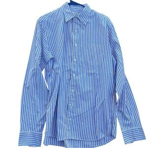 J. Crew Mens Size M Slim Fit Stretch Striped Long Sleeve Button Down Shirt